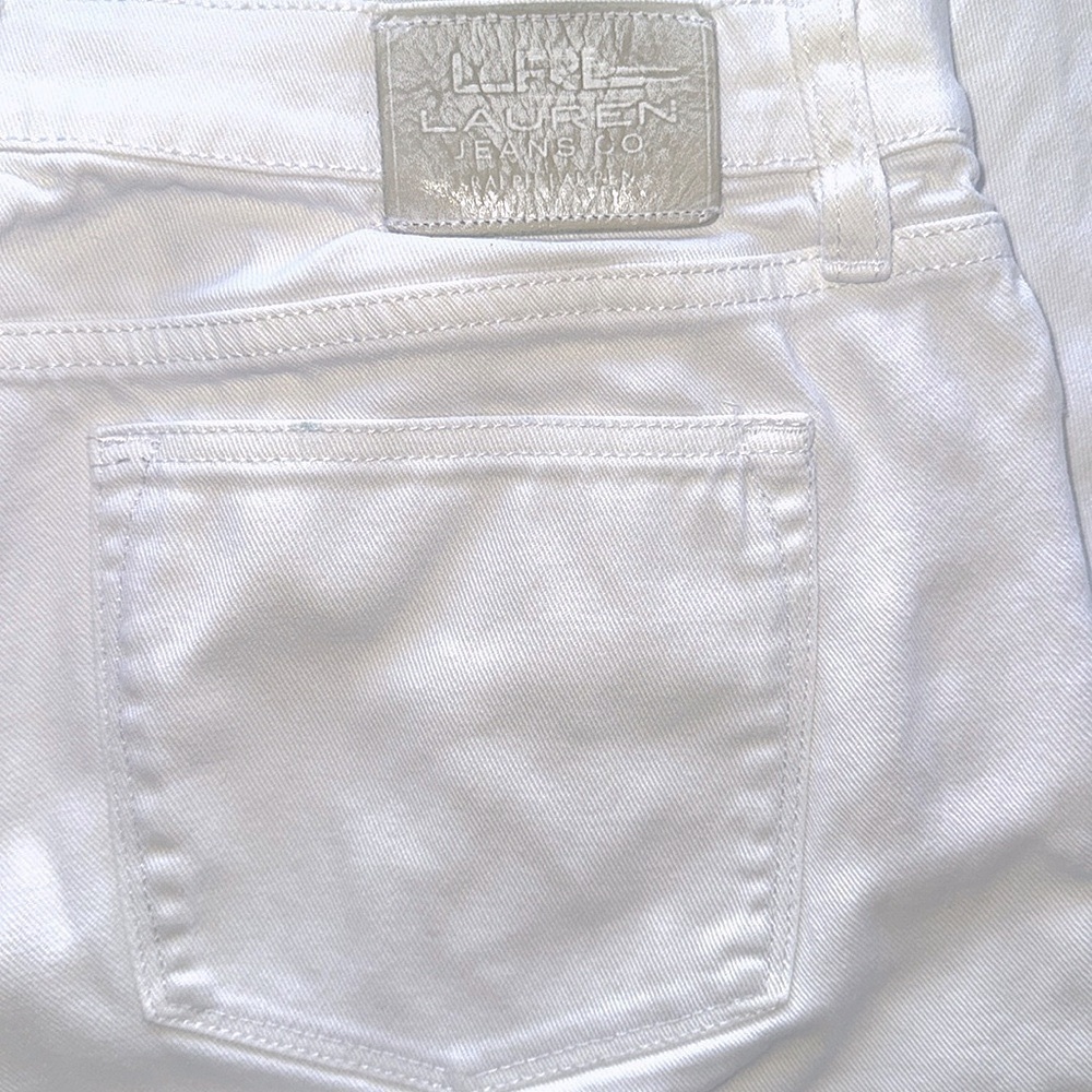 Vintage Ralph Lauren Jeans Co White Denim Jeans Classic Straight Ralph Lauren - Picture 11 of 13